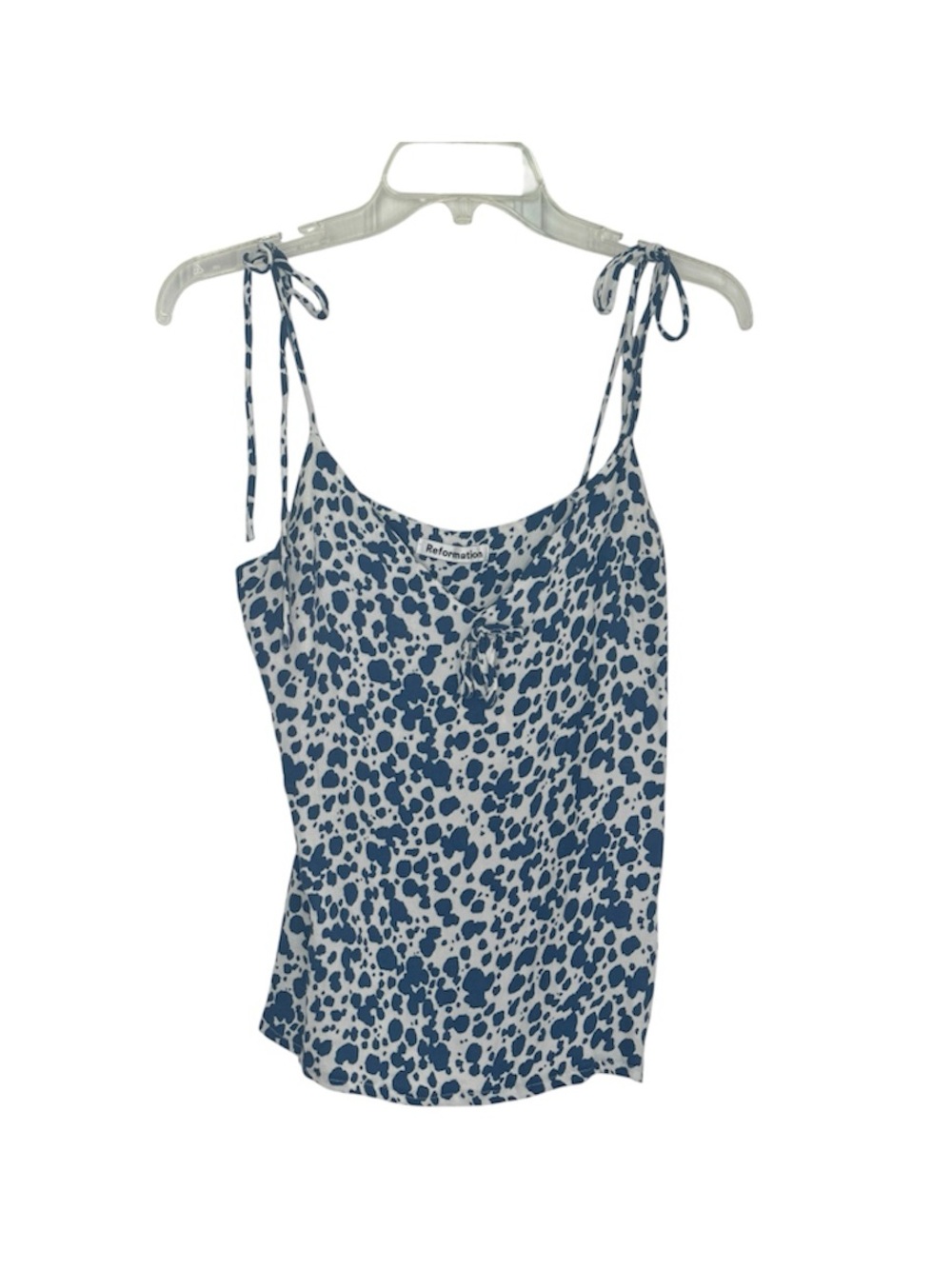 Reformation Adjustable Spaghetti Straps Top V-neck